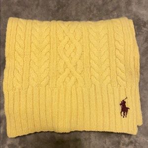 EUC POLO RALPH LAUREN WOOL CABLE KNIT SCARF
